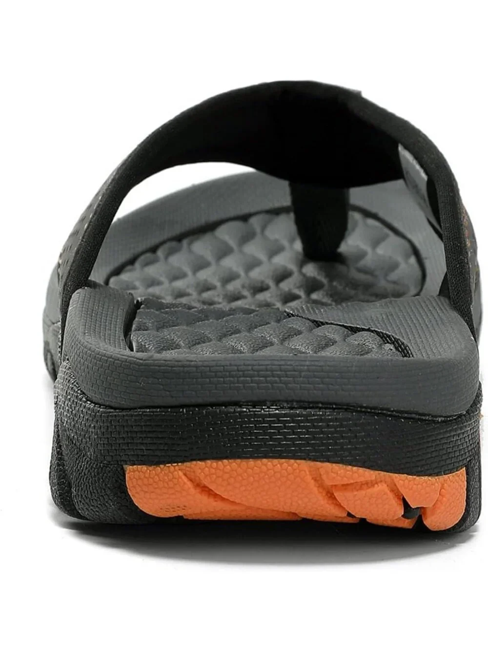 Men's Grey Beach Flip-Flops Water Casual Outdoor Athletic Thong Sandal Slipper